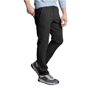 NWOT Copper & Oak Mens 32x32 Black Cargo Tech Pants   G1370